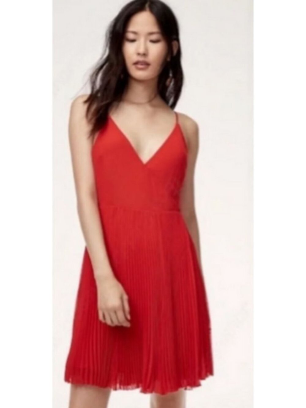 Wilfred Beaune Dress Gogi Berry Size Small Aritzia
